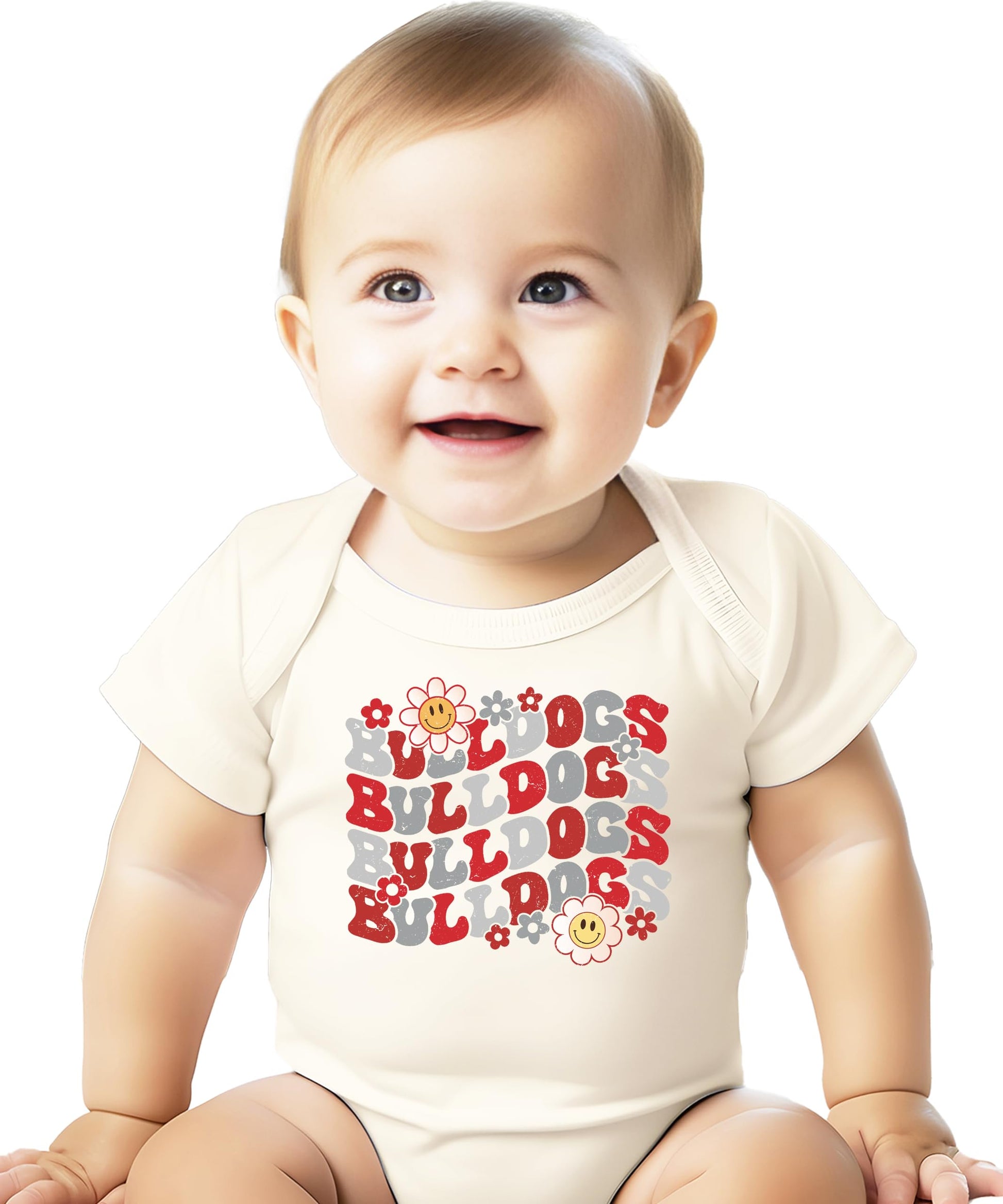 Red Bulldogs team pride shirt with school spirit design for women and teens