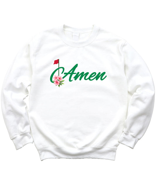 Amen Golf Crewneck Sweatshirt for Women, Teens & Kids