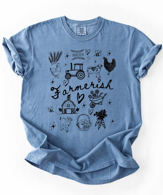 Farmerish Graphic Tee | Farm Theme Shirt for Women & Teens