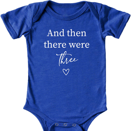 Flat lay of mauve And Then There Were 4 sibling reveal bodysuit for newborn by Olive Loves Apple