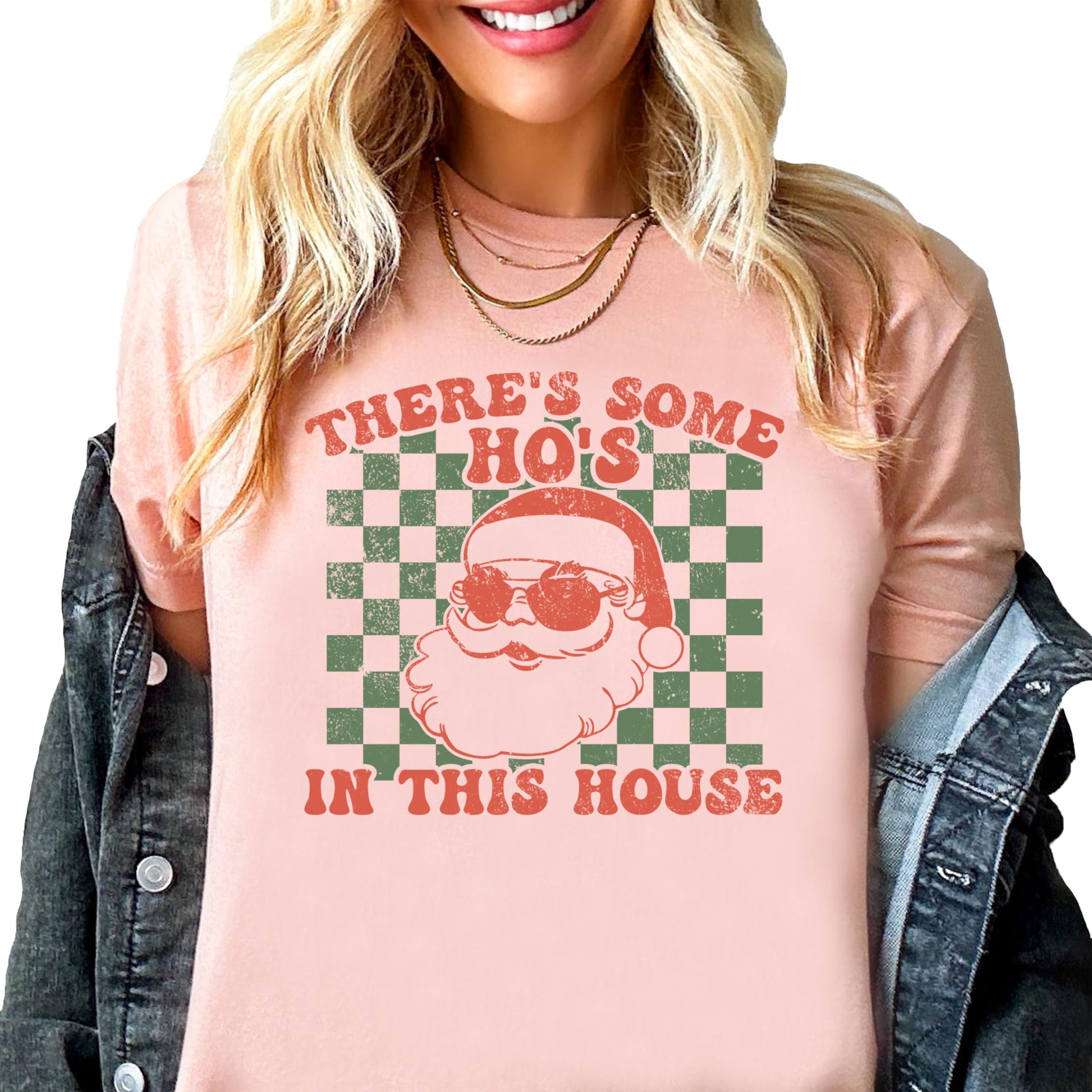 There's Some Ho's in This House funny Christmas graphic tee for adults by Olive Loves Apple