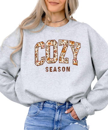 Olive Loves Apple Cozy Season Fall Sweatshirt for Women, Youth and Teens Floral Sweater