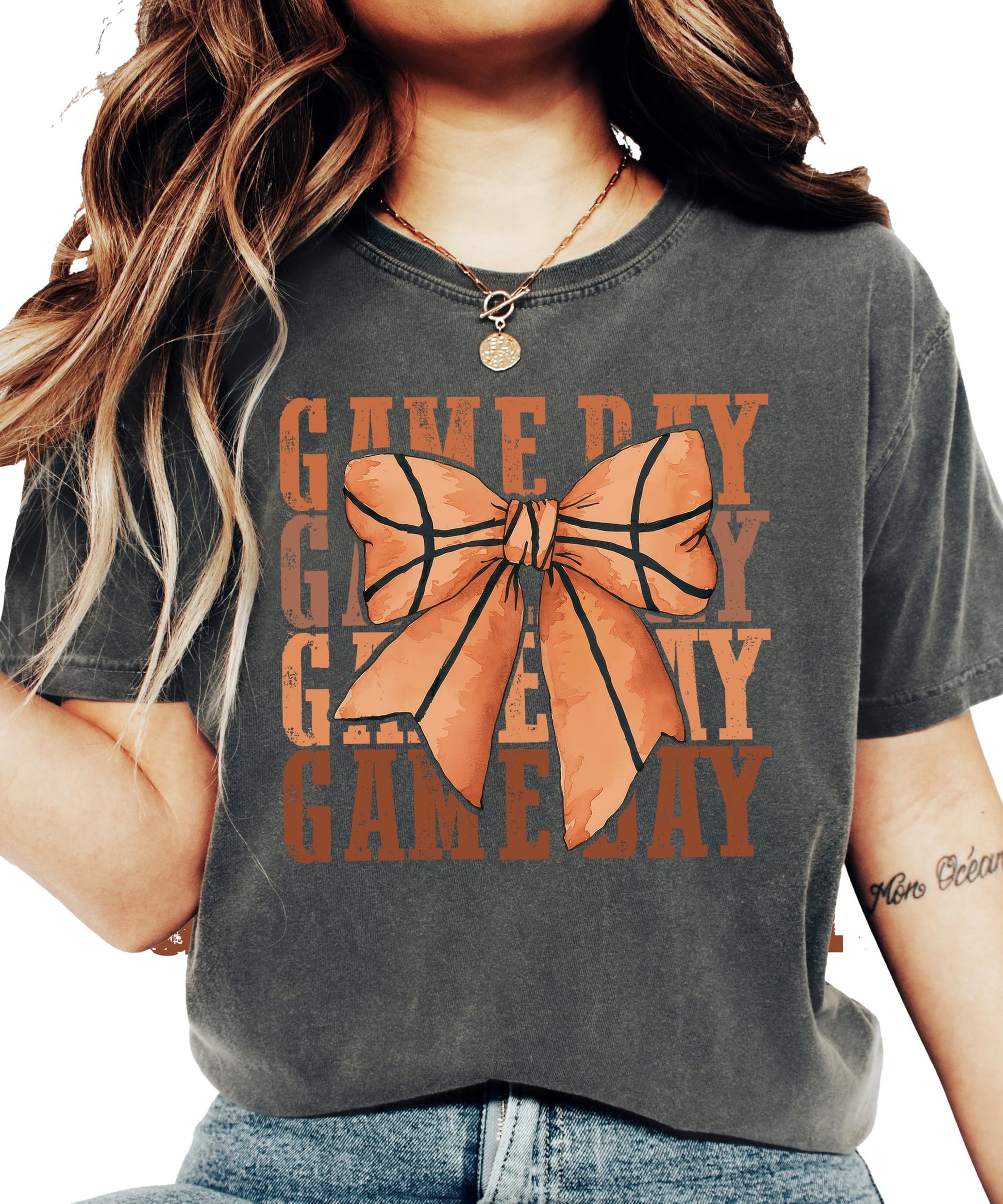 Side view of trendy basketball shirt showing fit and style