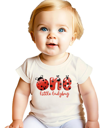One Little Ladybug Matching Family 1st Birthday Shirt