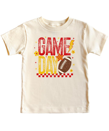 Game Day Football Shirt & Bodysuit | Red & Yellow Tee