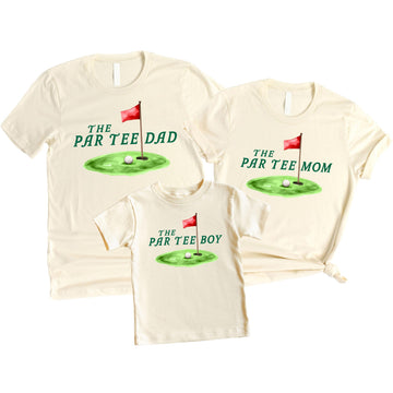 The Par Tee Boy or Girl Matching Family Birthday Shirts Par Tee Dad Adult Large - Sold Individually