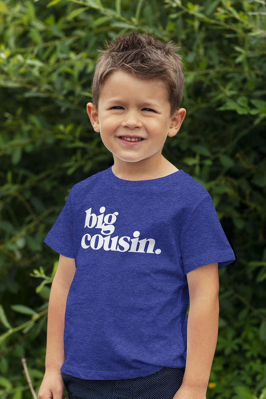 Bold Big Cousin T-Shirt for Kids Family Matching Outfits