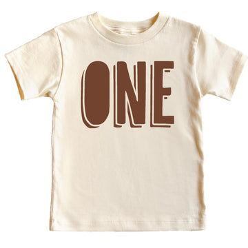 First Birthday Shirt One Outline for 1st Bday Infant Boys and Girls