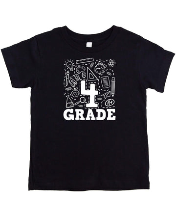 Olive Loves Apple Fourth Grade First Day Back Gift T-Shirt Boys and Girls Back to School Shirts