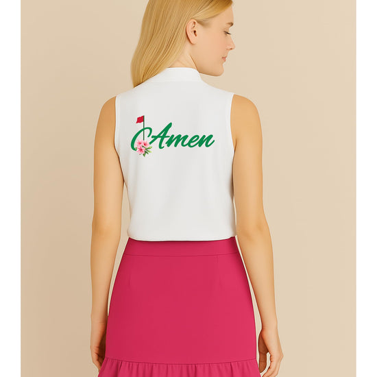 Golf polo shirt detail shot highlighting professional print quality and fabric texture