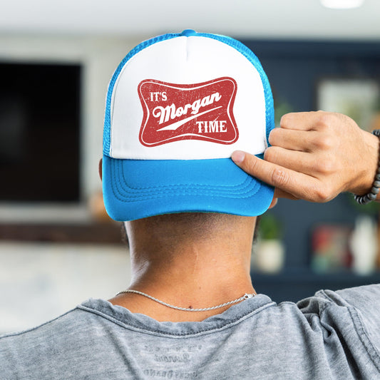 It's Morgan Time Trucker Hat Country Music Classic 5 Panel Mesh Foam Front Snapback