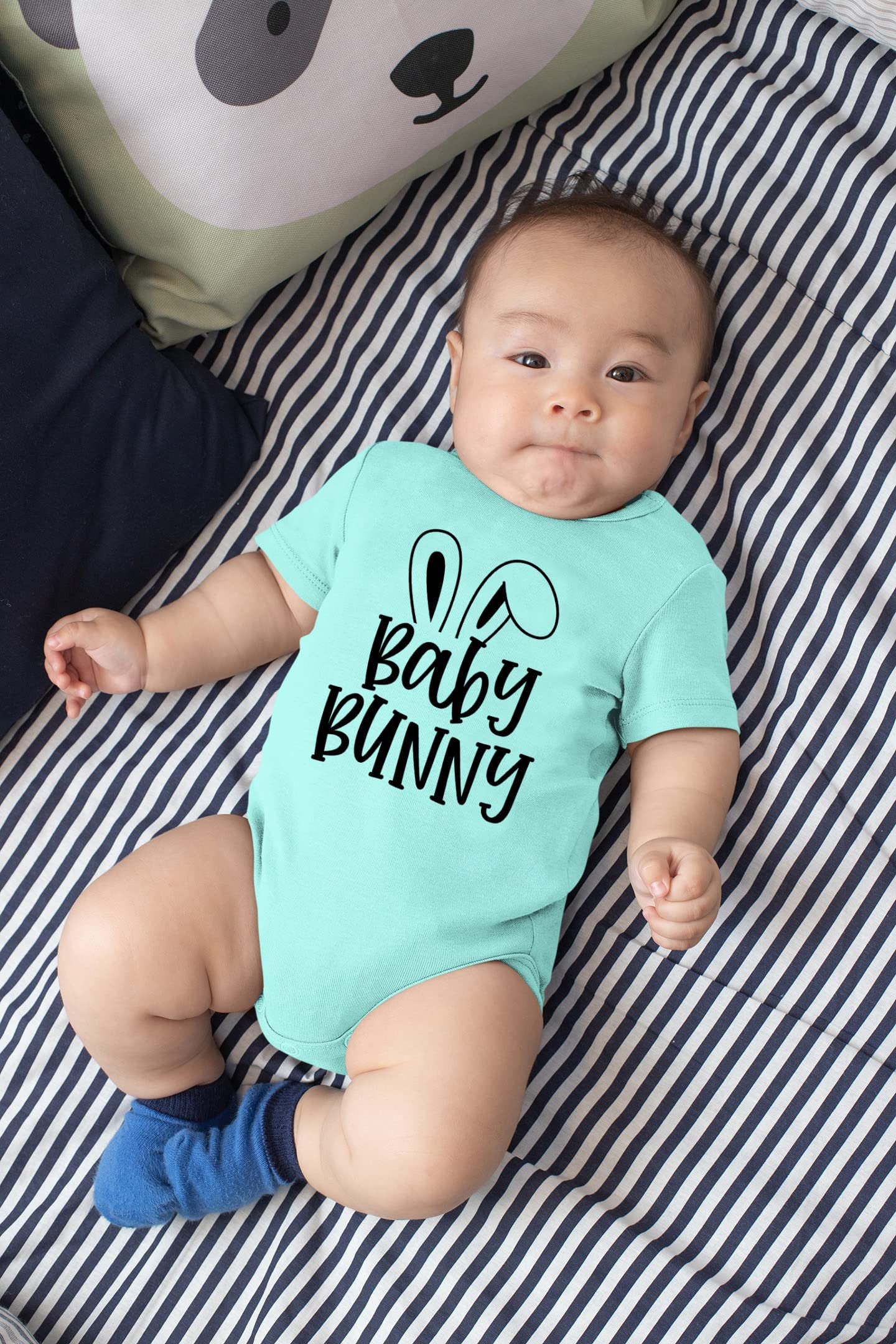 Matching family Easter outfit set featuring Baby Bunny Chill infant bodysuit