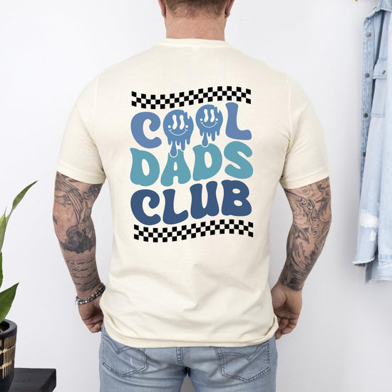 Cool Dad's Club shirt styled flat lay, great Father's Day gift idea