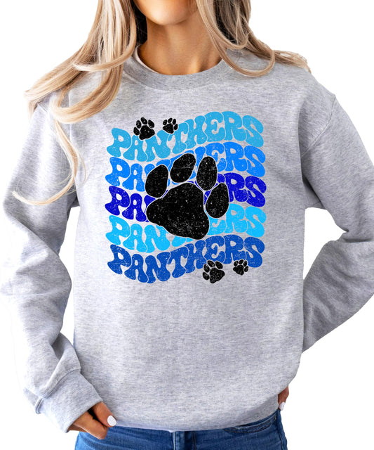 Olive Loves Apple Vintage Panthers Sweatshirt Trendy Sports Season Sweater for Adults, Youth and Teens