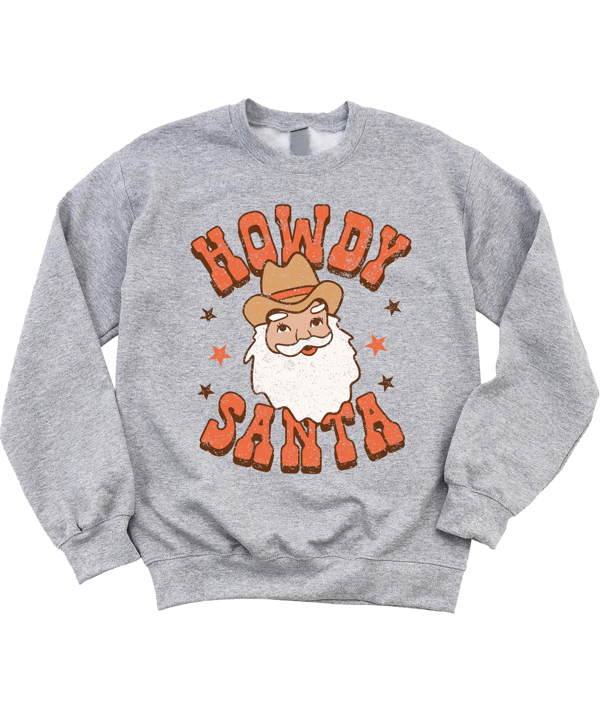Howdy Santa sweatshirt gift idea for country girls, teens, and women this holiday season