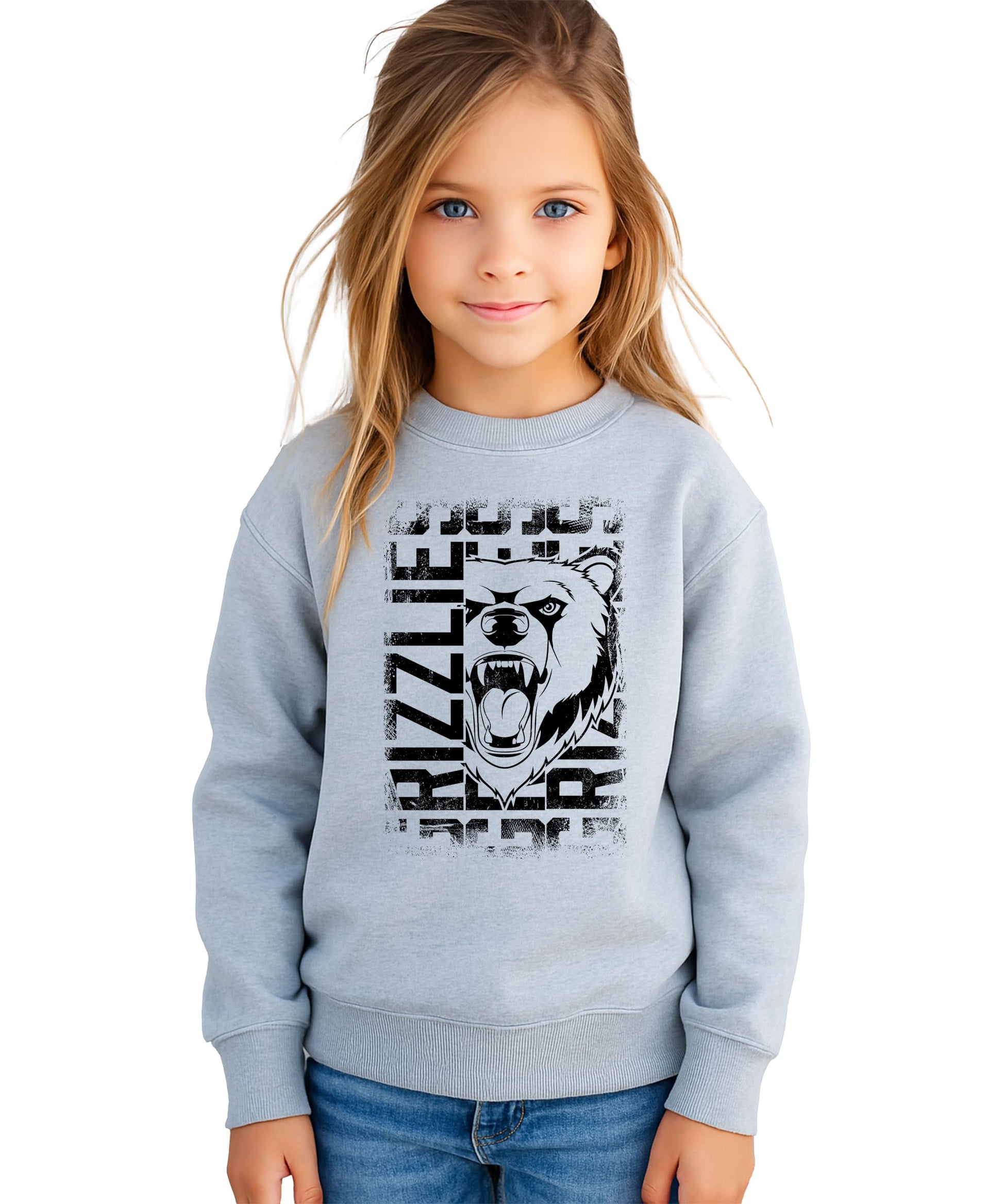 Grizzlies team pride sweatshirt laid flat showing bold graphic print detail