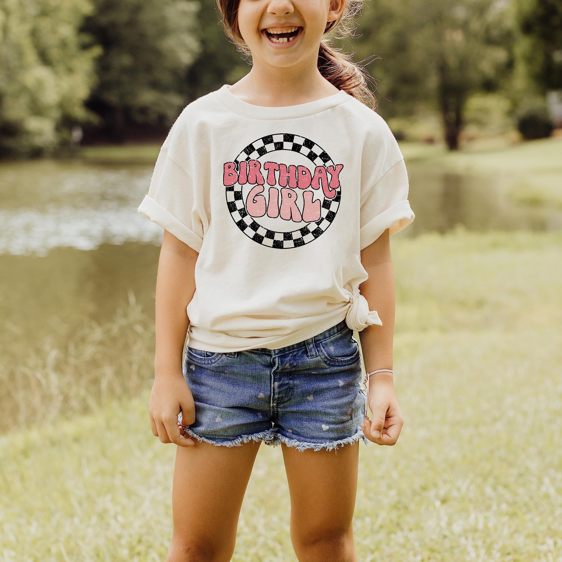 Birthday matching shirts for grandma, aunt, and cousins in fun birthday crew style
