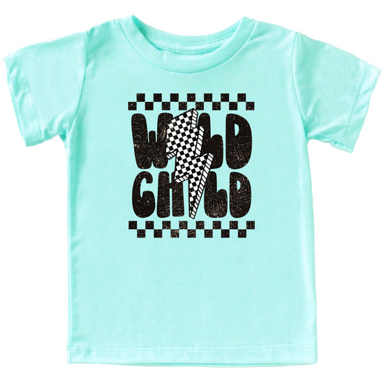 Back view of Wild Child boys shirt showing print quality and shirt construction