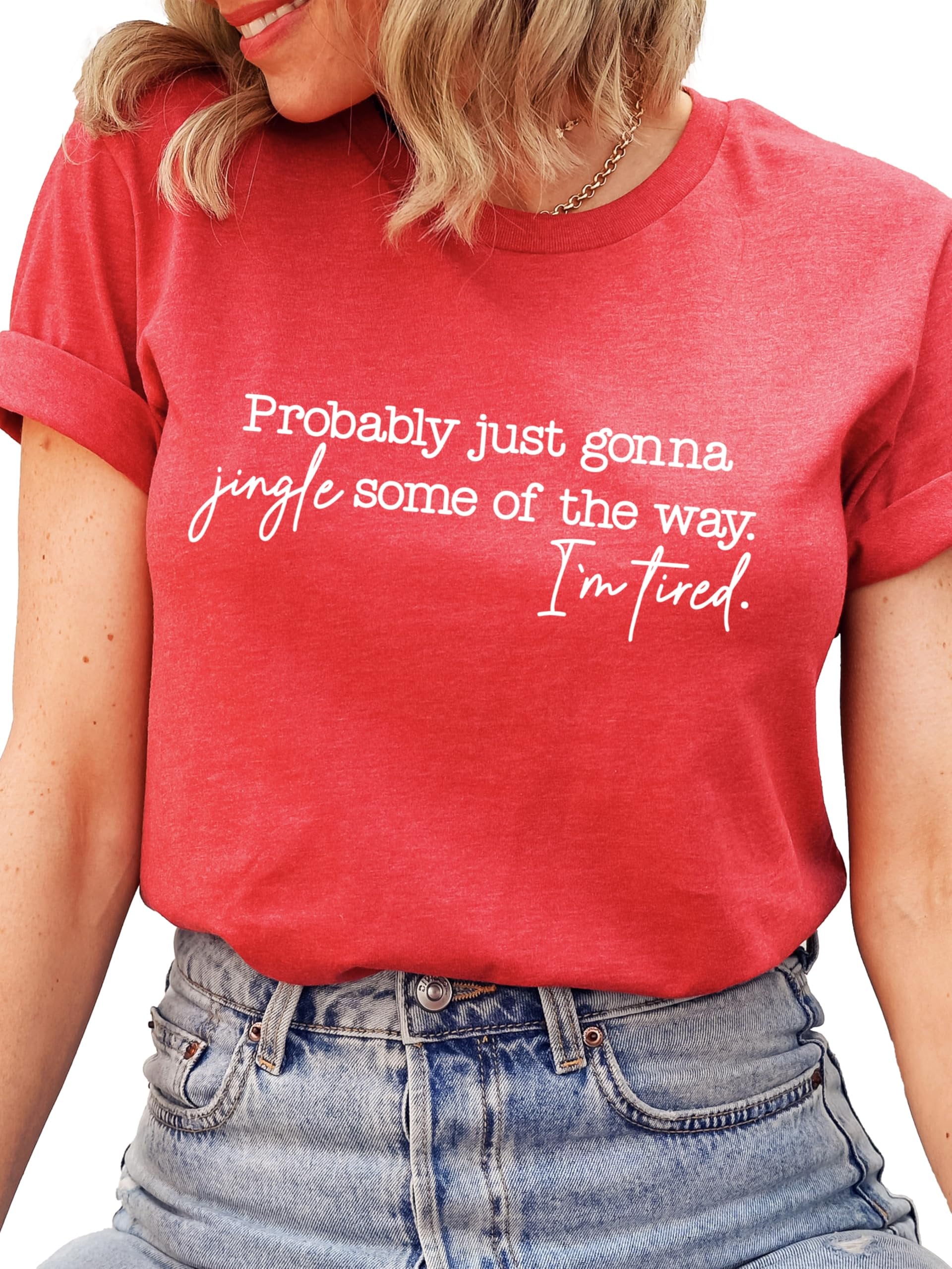 Funny Christmas graphic tee perfect for holiday gifting shown in vintage green colorway