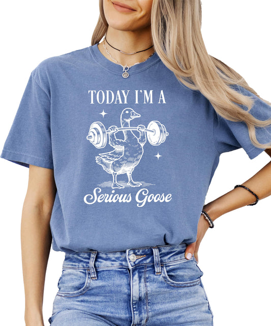 Today I'm a Serious Goose Funny Weightlifting Unisex T-Shirt