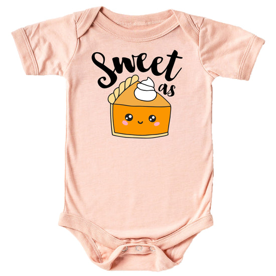 Sweet as Pumpkin Pie thanksgiving shirt modeled on adult