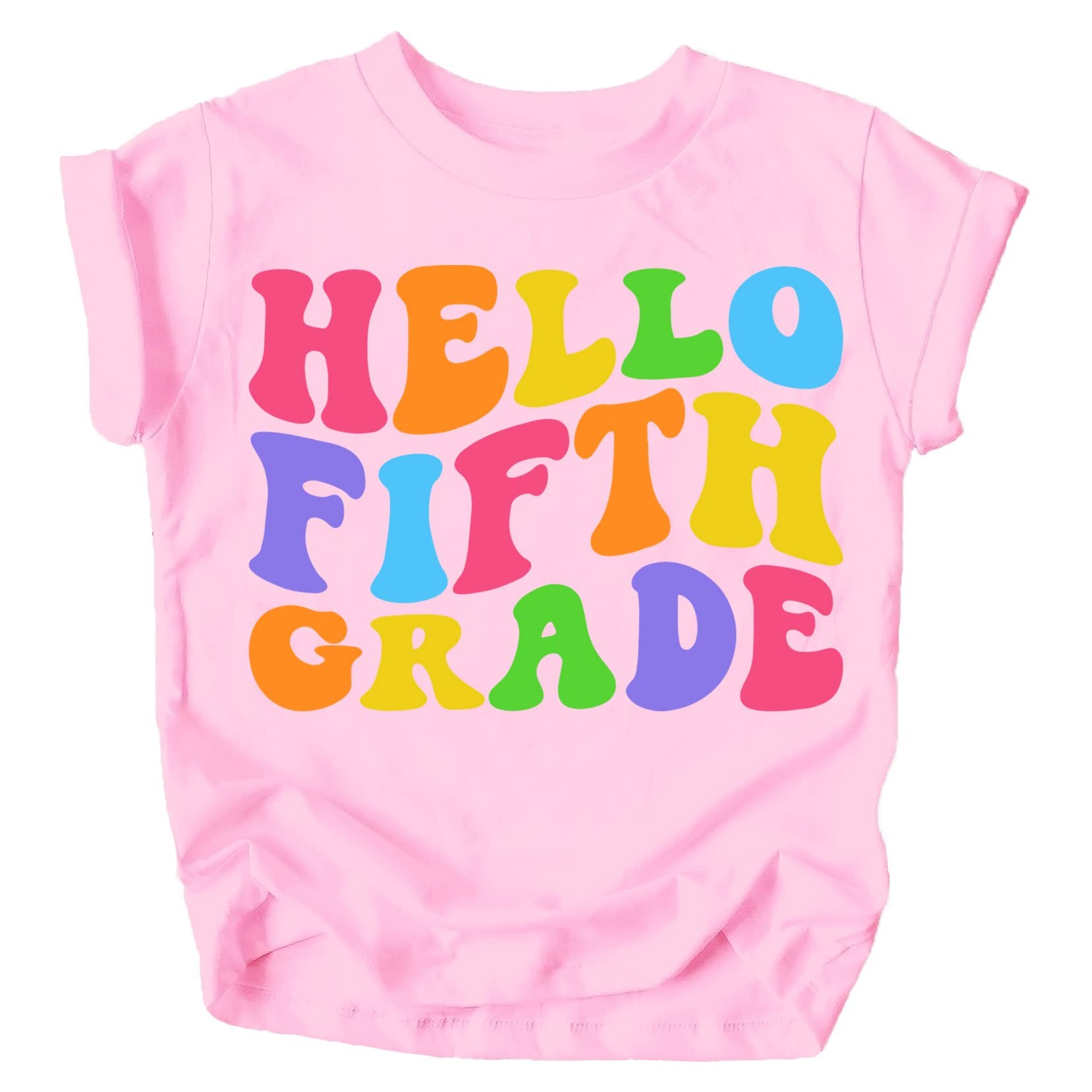 Hello 5th Grade kids graphic tee perfect for back to school gifting