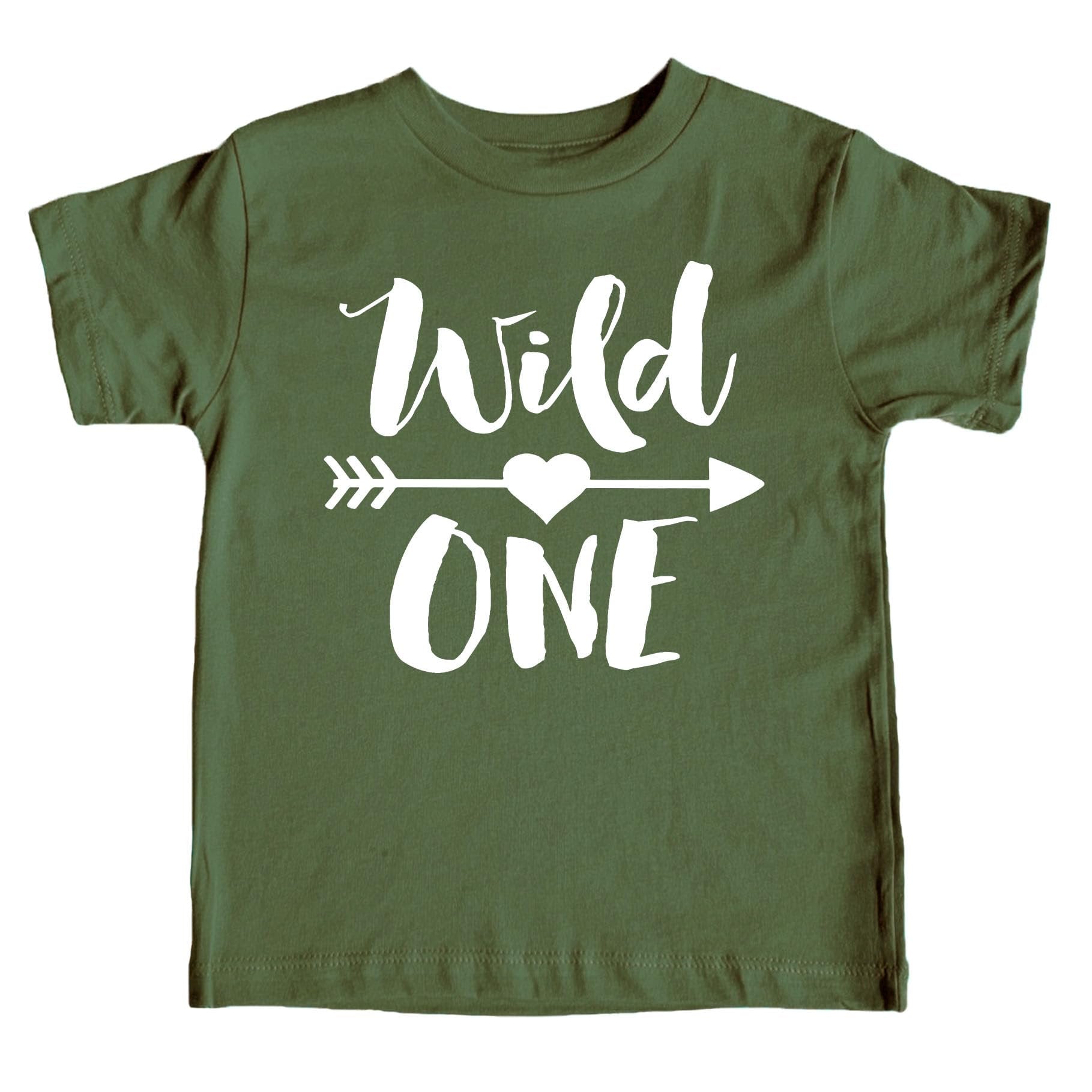 Wild One birthday shirt flat lay showing shirt design and fit