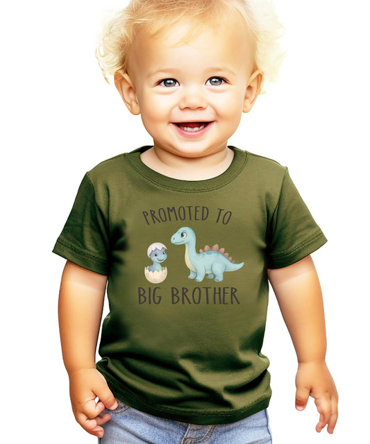Dinosaur Big Bro Shirt for Boys New Big Brother Dino Sibling T-Shirt