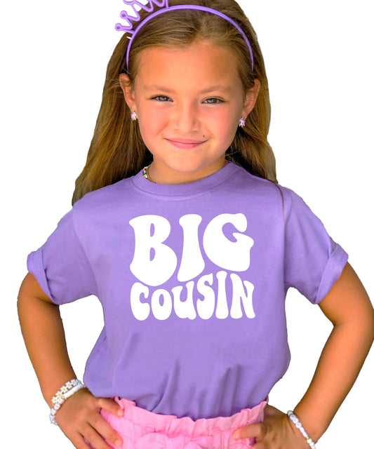 Big Cousin Retro Graphic Tee for Toddler & Kids