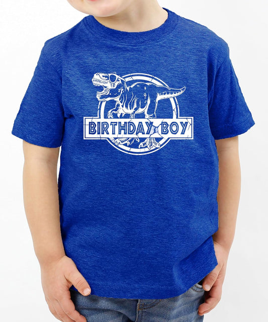 Birthday Boy Dinosaur T-Rex Party Shirt for Toddlers and Kids