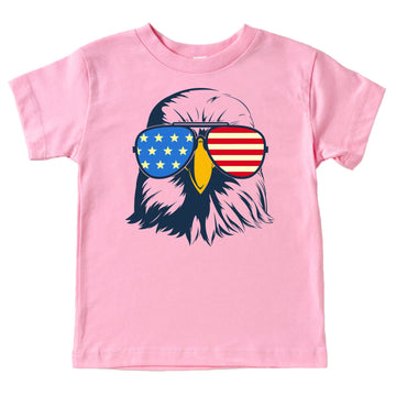 Eagle American Flag Sunglasses 4th of July Family Matching Outfits for Kids and Adults Granite Heather Shirt Youth Large