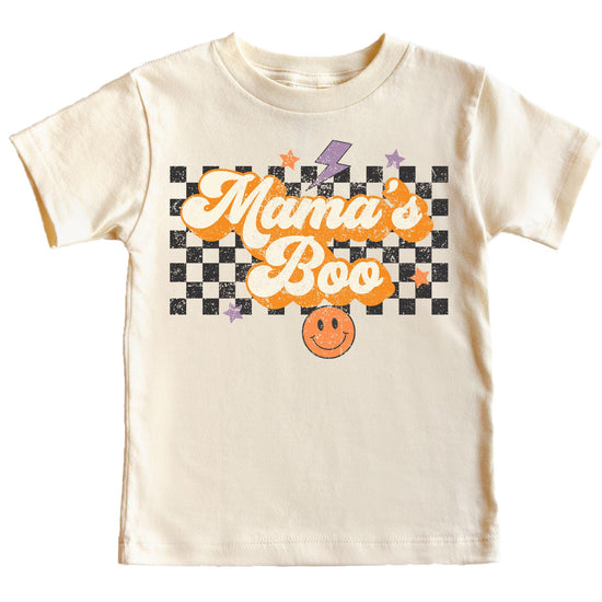 Spooky Mom matching family Halloween graphic tee in natural color for adults and kids