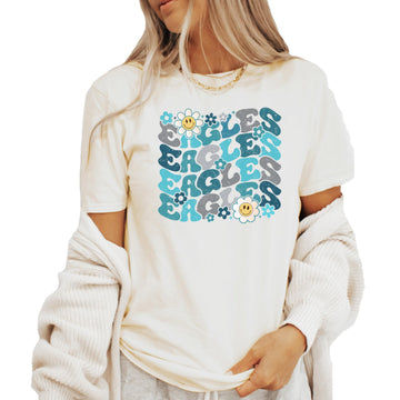 Eagles School Spirit Shirt for Game Day Apparel for Adults and Kids