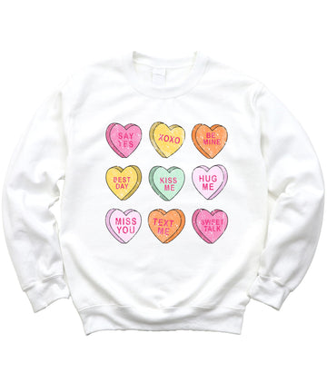 Olive Loves Apple Matching Valentine's Day Sweatshirt for Girls & Women Outfits Pink Sweatshirt 4T