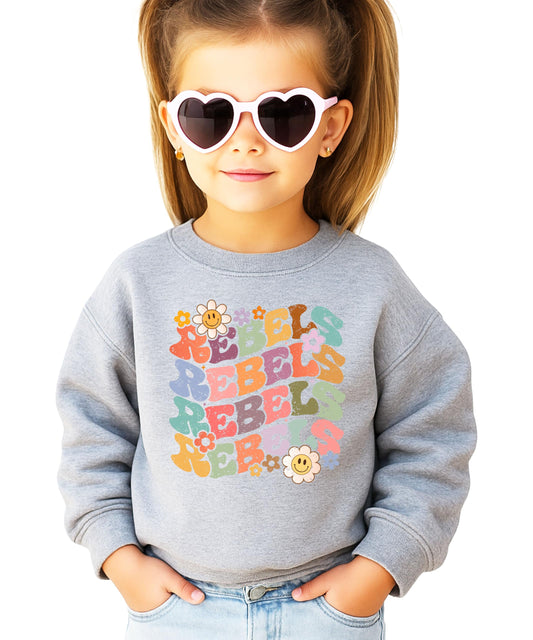 Retro Rebels Sweatshirt Sports Season Sweater for Adults, Youth and Teens