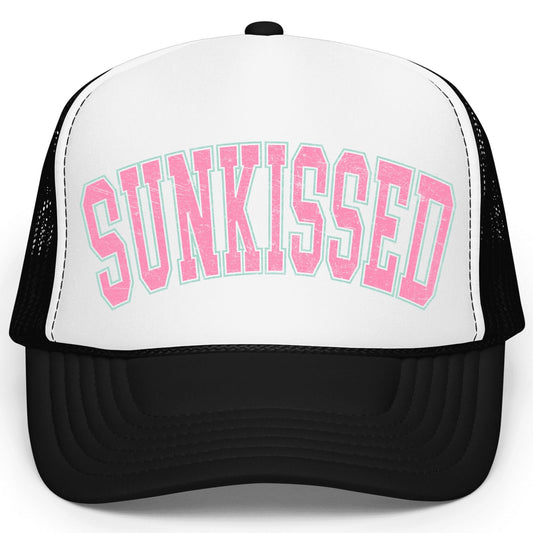 Sunkissed Trendy Summer Classic 5 Panel Mesh Snap Back Trucker Hat