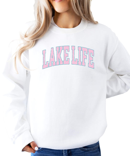 Cute Lake Life Sweatshirt for Women, Teens, and Girls Trendy Summer Pullover Sweater