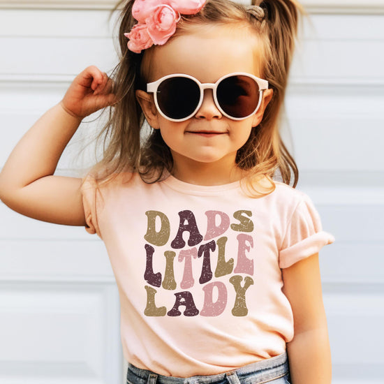 Back view of natural kids tee from Olive Loves Apple Dad's Little Lady collection