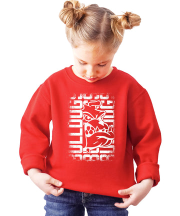 Bulldogs Mascot Unisex Sweatshirt for Adults, Teens, & Kids School Sports Team Pride Sweater Adult X-Large