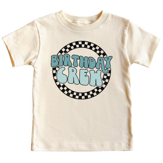 Coordinating birthday crew shirts for the whole family featuring Birthday Boy graphic design