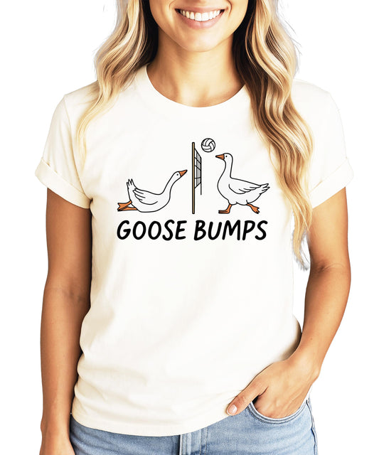 Goose Bumps Volleyball Funny Unisex Graphic Tee