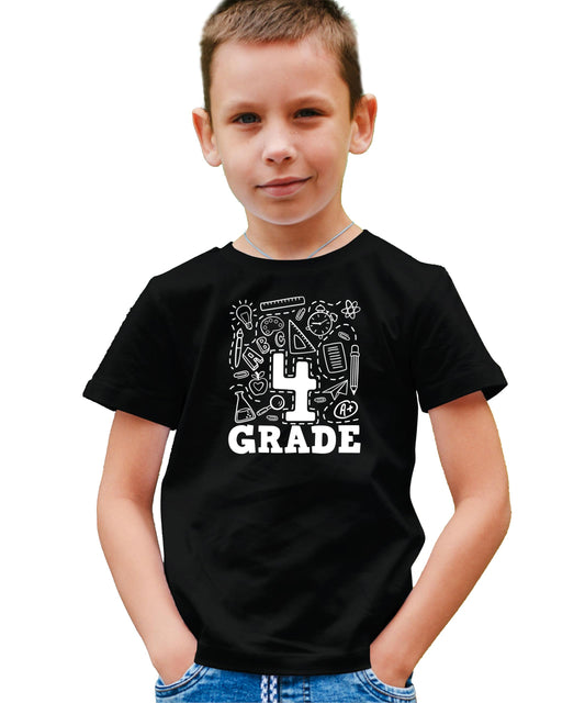 Olive Loves Apple Fourth Grade First Day Back Gift T-Shirt Boys and Girls Back to School Shirts