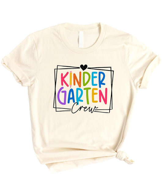 Kindergarten Crew Shirt for Girls | First Day of School Tee