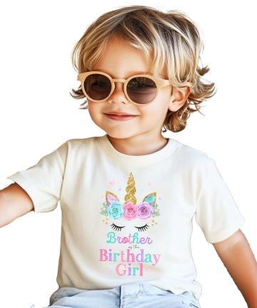 Unicorn Theme Matching Family Birthday Shirt for Girls, Mommy, Daddy, Sister, Brother -Sold Individually