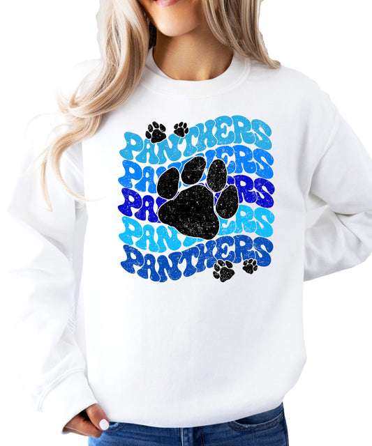 Olive Loves Apple Vintage Panthers Sweatshirt Trendy Sports Season Sweater for Adults, Youth and Teens