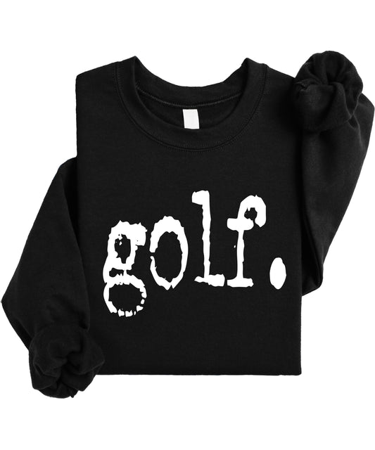 Golf Distressed Graphic Sweatshirt | Unisex Golfer Pullover