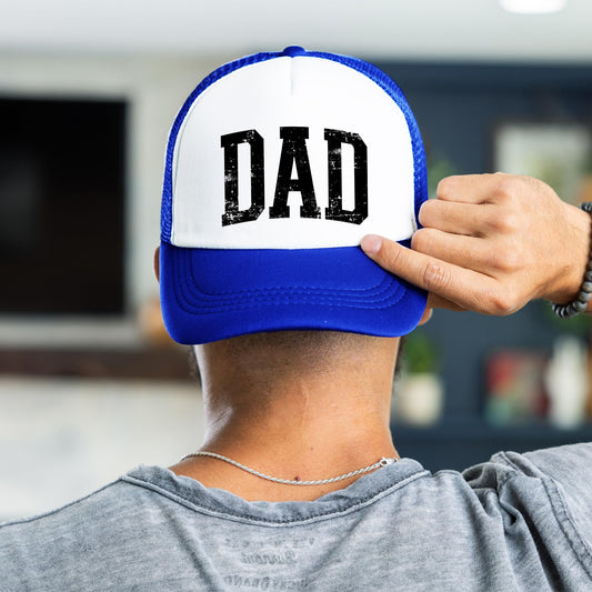Dad Bold Distressed Classic 5 Panel Mesh Foam Front Snap Back Trucker Hat