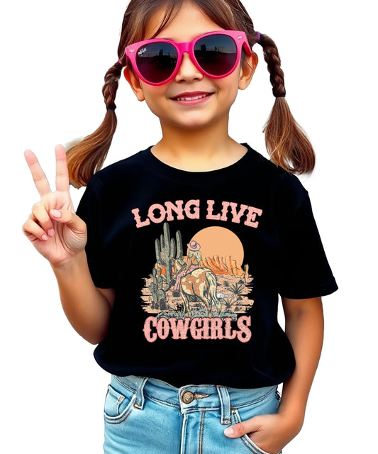 Long Live Western Shirt for Women Teens and Girls Western Style Desert Cowgirl Tee