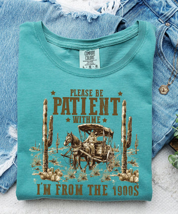 Be Patient With Me I'm from the 1900's Unisex Shirt Funny 80's and 90's Kids Tee