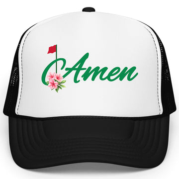 Amen Golf Trucker Hat for Women Sporty Golfer Foam Front Classic 5 Panel Mesh Snapback